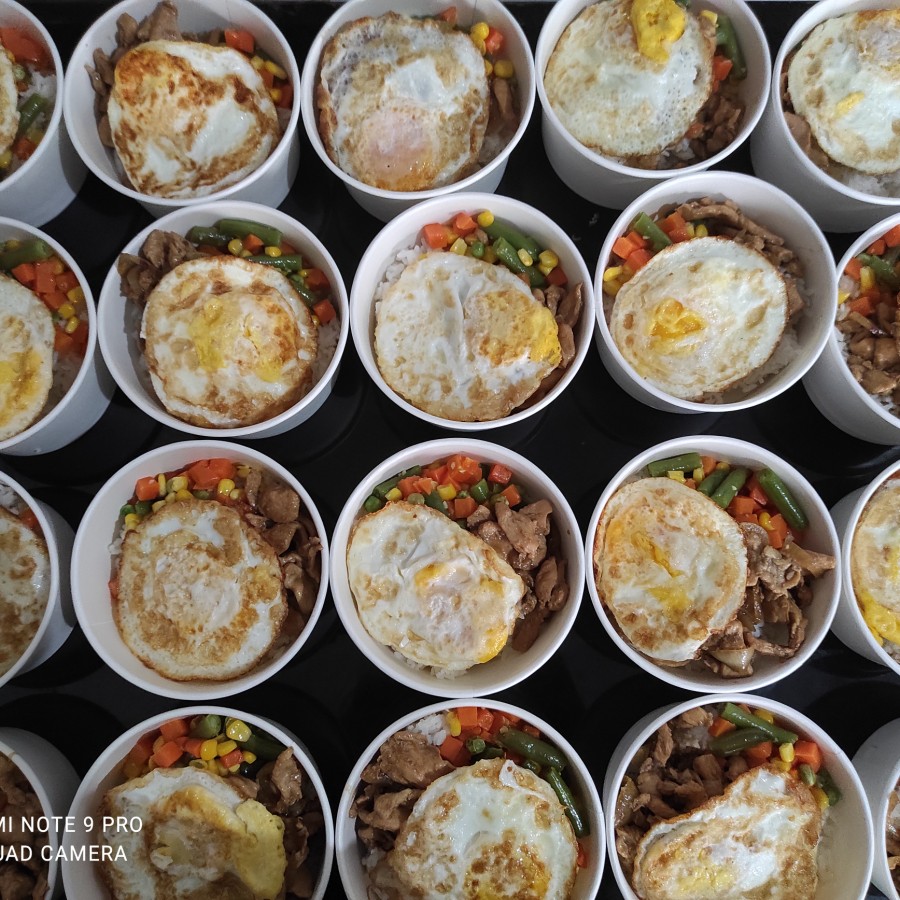 Rice bowl ayam teriyaki/paket nasi/nasi berkat/nasi box